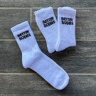 Better Bodies Crew Socks 3-pack, White thumbnail