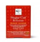 New Nordic Sugar Cut Berberine - 60 tabletter emballasje, fremhever fordeler for blodsukkerbalanse og tarmfunksjon. Inneholder naturlige urteingredienser som hvit morbær, bergamot og berberis. thumbnail