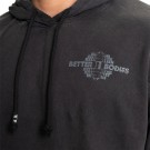 Washed Hoodie, Acid washed black thumbnail