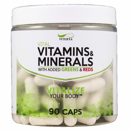Viterna Multivitamin/Mineral/Greens/Reds, 90 caps. Viterna