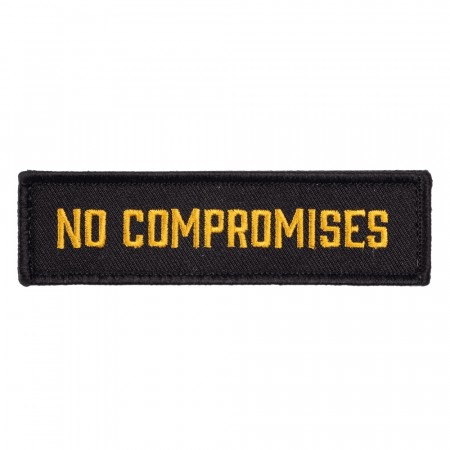 NO COMPROMISES embroidered patch