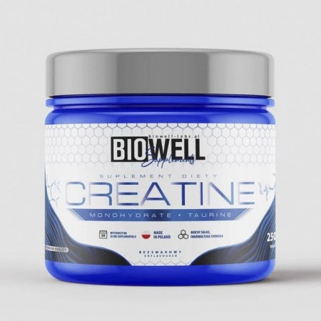 BIOWELL LABS CREATINE MONOHYDRATE + TAURINE 250G