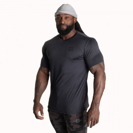 Essex Stripe Tee, Graphite Melange