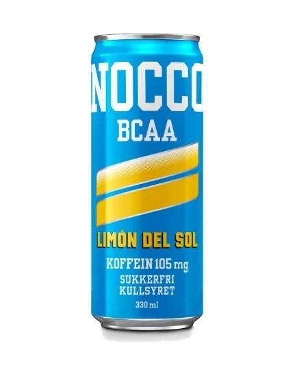 Nocco Limon Del Sol er en sukkerfri, kullsyreholdig energidrikk med en frisk smak av sitrus, inspirert av den solfylte middelhavskysten.